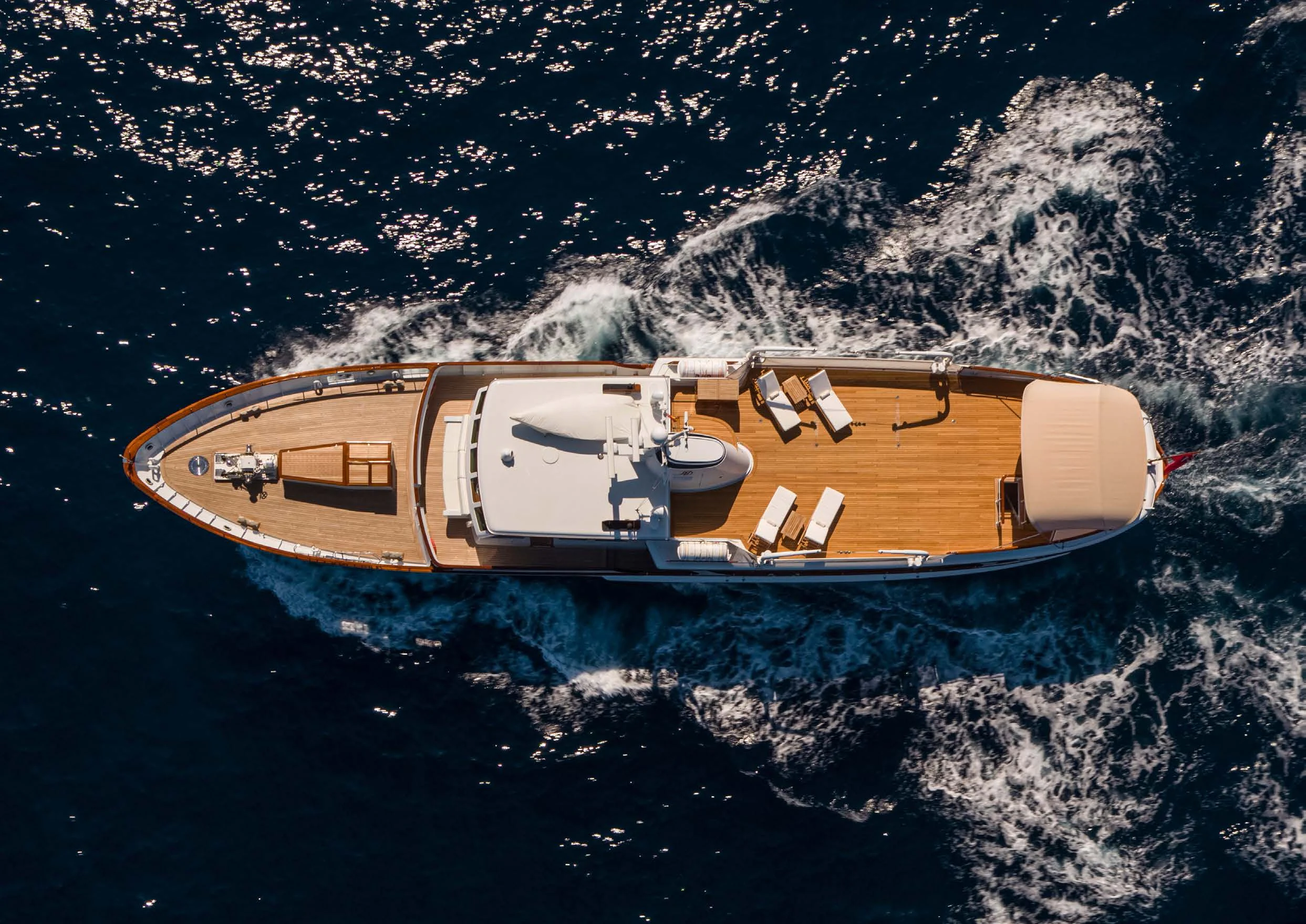 a boat in the water aboard HEAVENLY DAZE Yacht for Sale