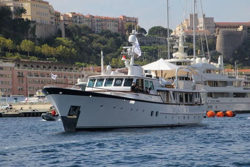 a boat in the water aboard HEAVENLY DAZE Yacht for Sale