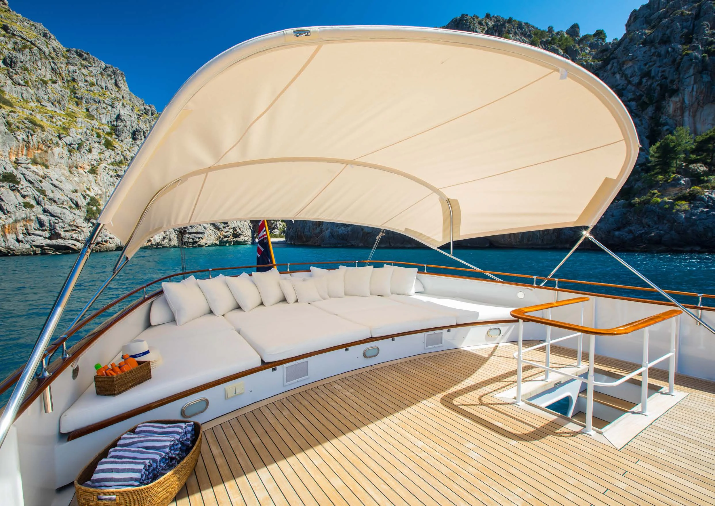 a boat on the water aboard HEAVENLY DAZE Yacht for Sale