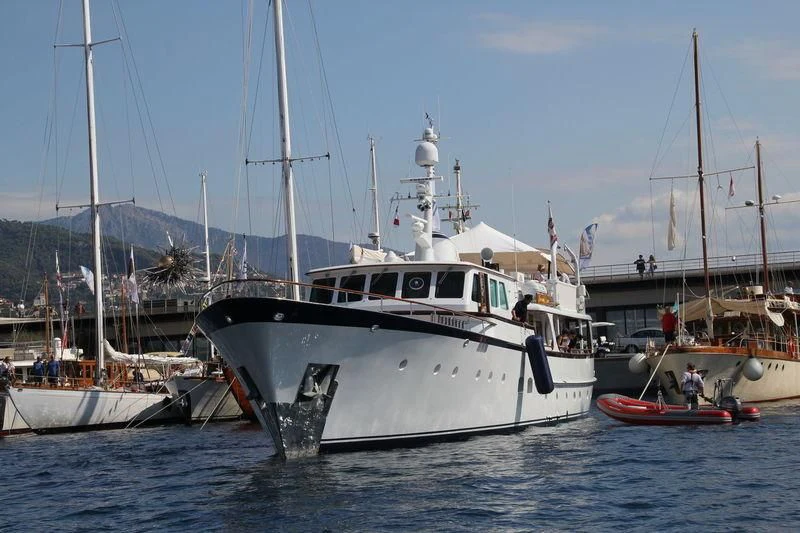 a group of boats are parked in the water aboard HEAVENLY DAZE Yacht for Sale