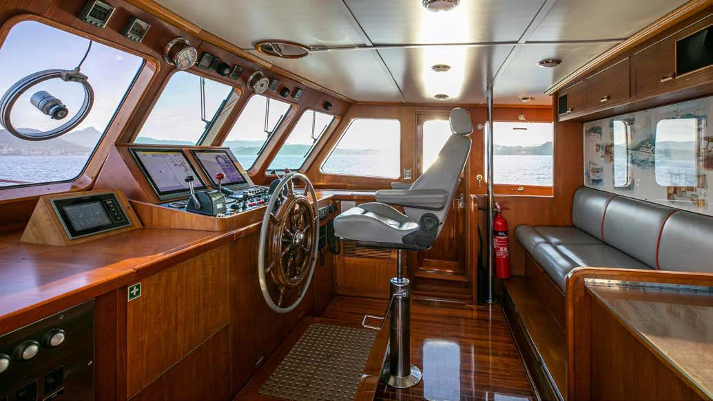 inside of a vehicle aboard HEAVENLY DAZE Yacht for Sale
