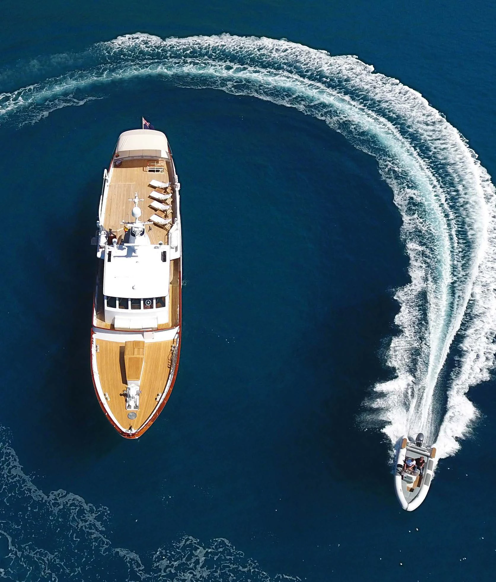 a space shuttle above the earth aboard HEAVENLY DAZE Yacht for Sale