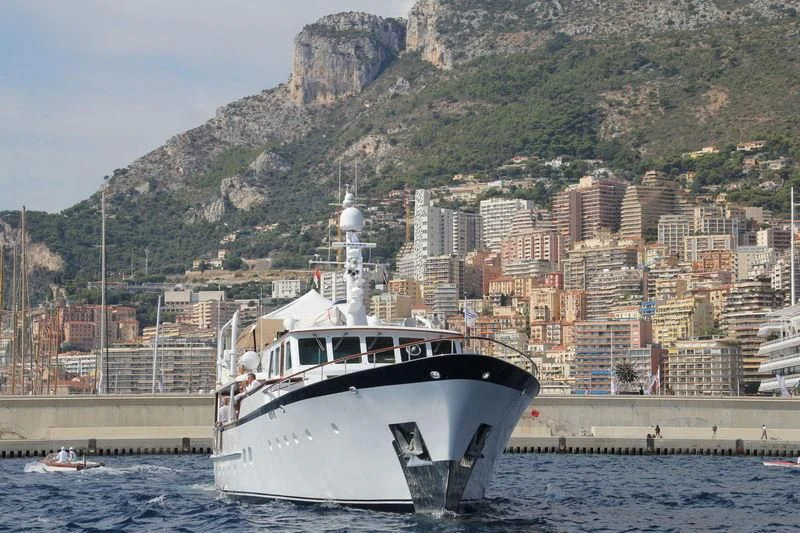 a boat in the water aboard HEAVENLY DAZE Yacht for Sale