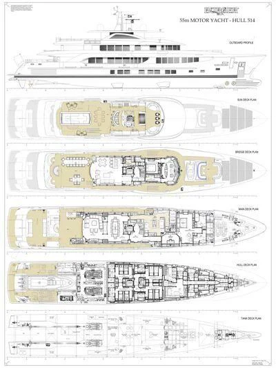 diagram aboard INGOT Yacht for Sale