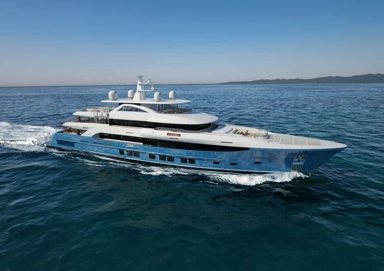 a boat on the water aboard INGOT Yacht for Sale