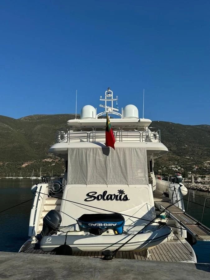 a boat on the water aboard SOLARIS Yacht for Sale
