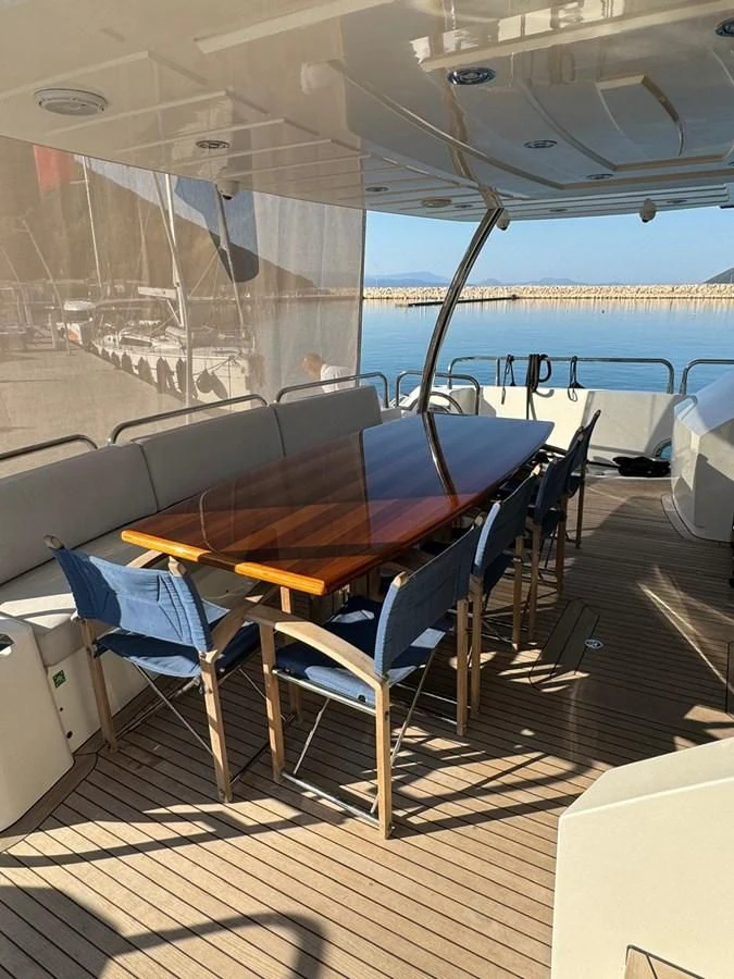 a boat on the water aboard SOLARIS Yacht for Sale