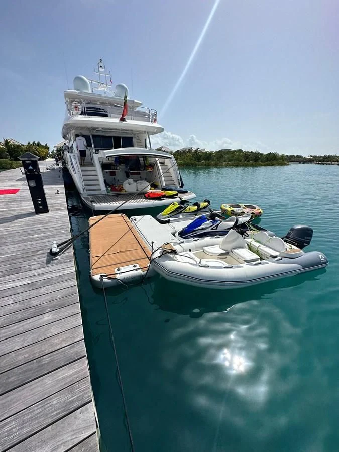 a boat on the water aboard SOLARIS Yacht for Sale