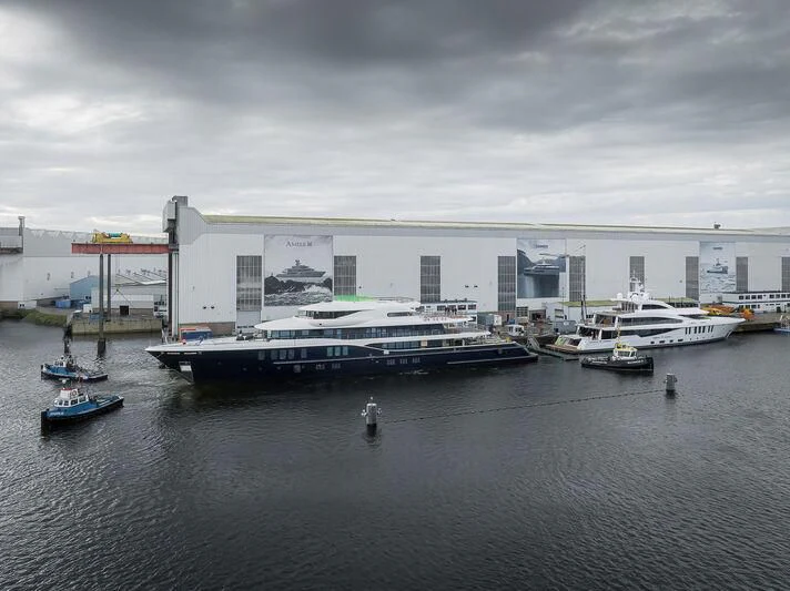 a large ship in the water aboard MARSA Yacht for Sale