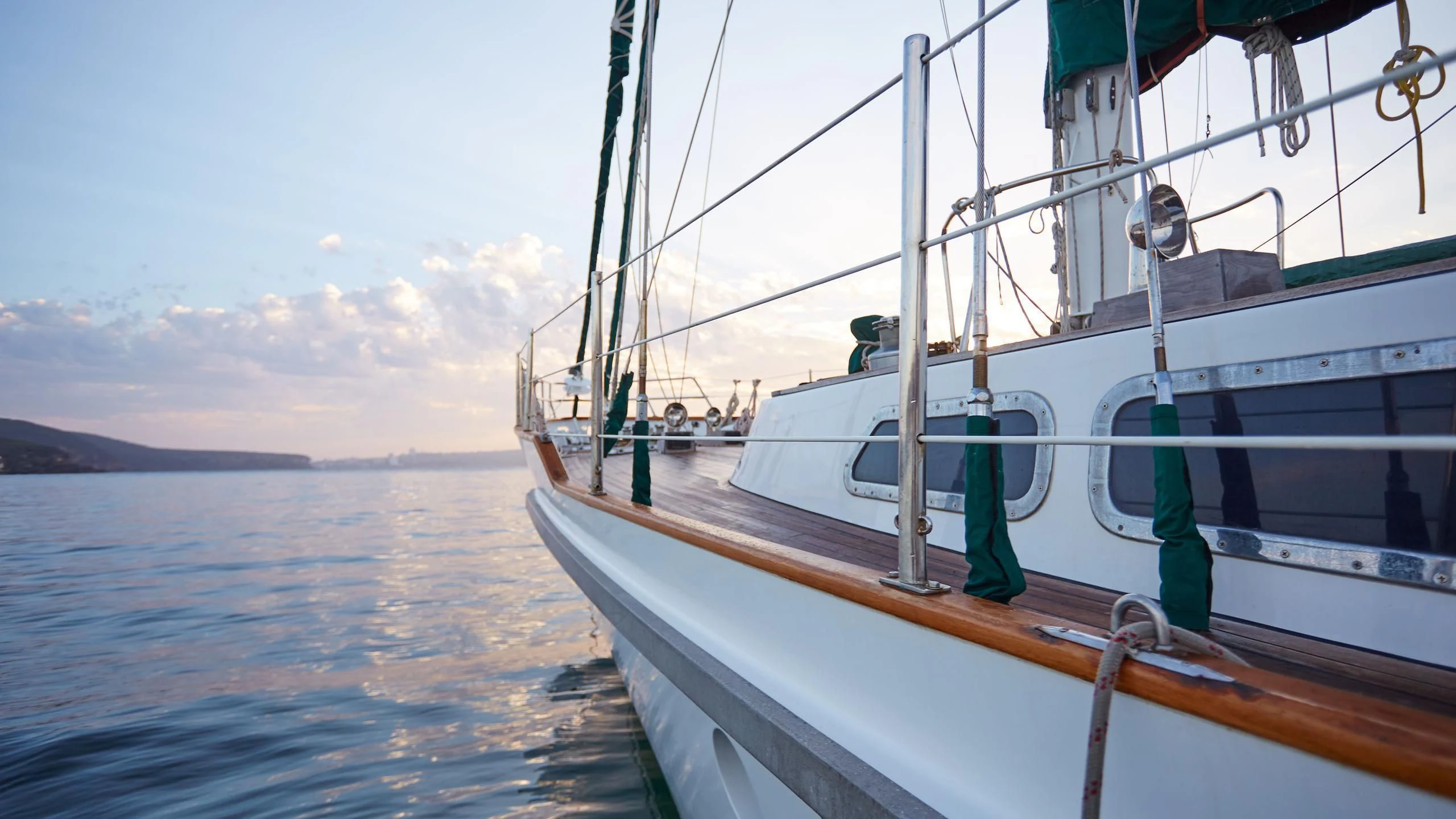 a boat on the water aboard SLOW DANCE Yacht for Sale