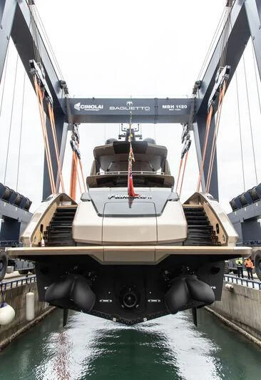 a boat on a body of water aboard FRANCESCA II Yacht for Sale
