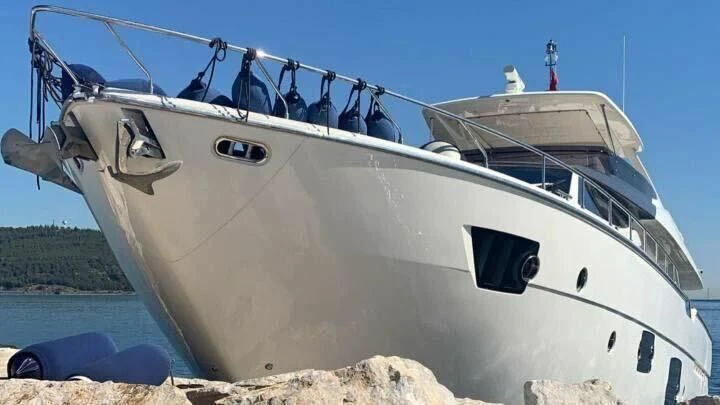 a boat on the water aboard GEMINI Yacht for Sale