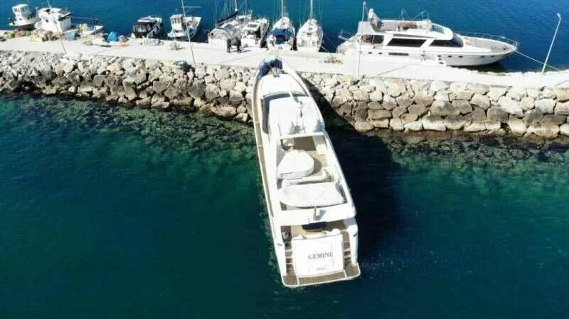 a boat on the water aboard GEMINI Yacht for Sale