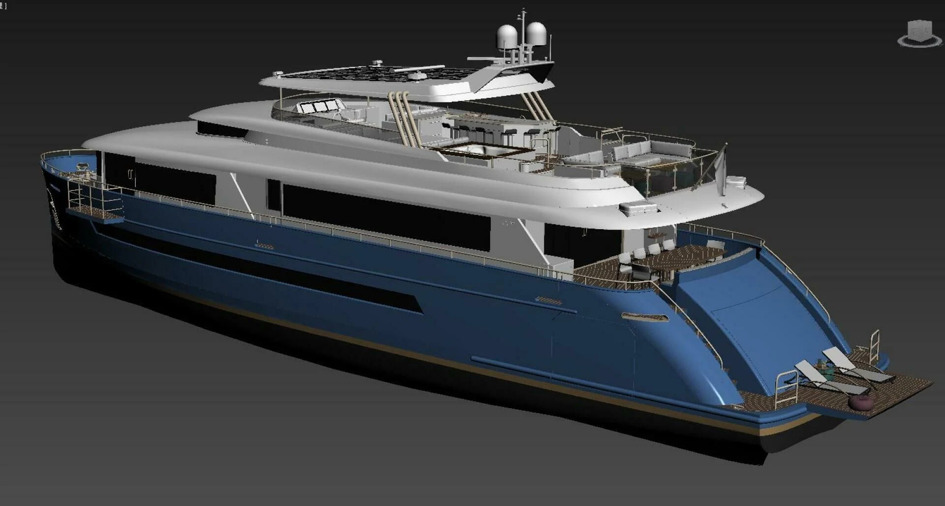 a large boat on a body of water aboard STELLARONE AL108 Yacht for Sale