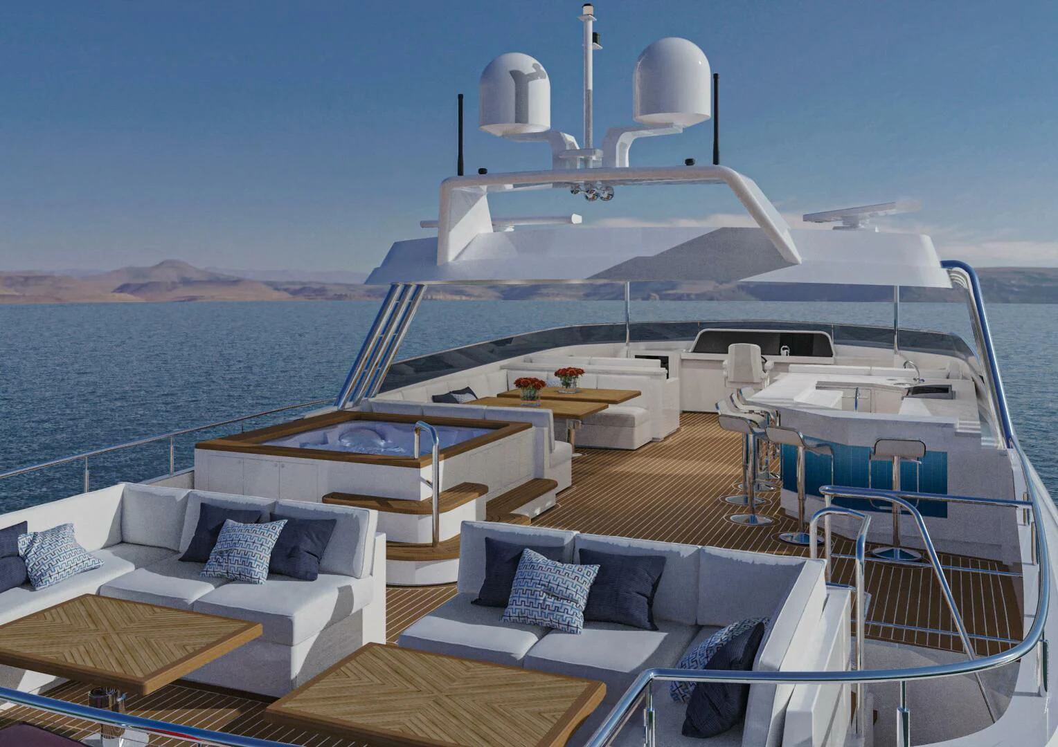 a boat on the water aboard STELLARONE AL108 Yacht for Sale