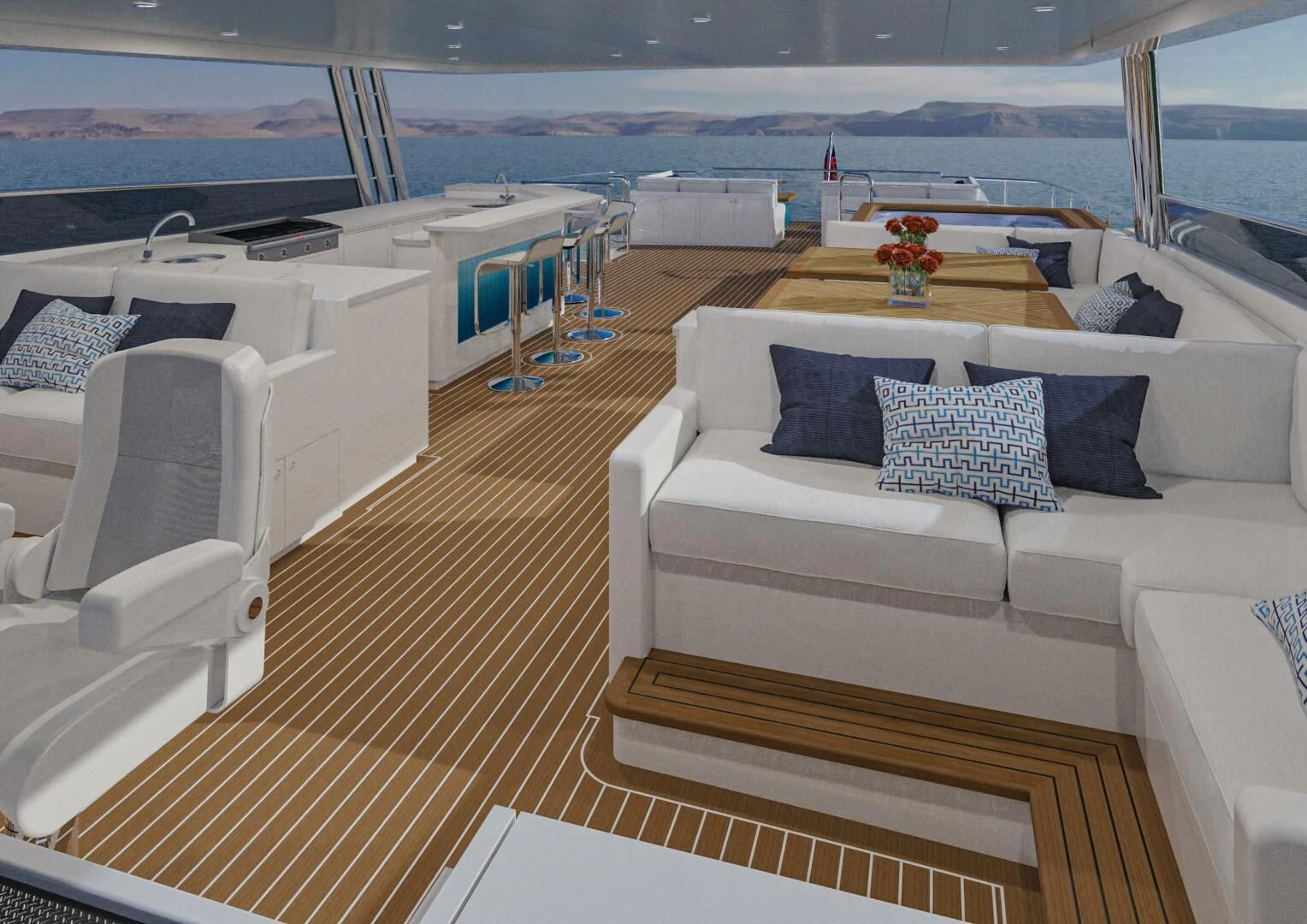 a boat on the water aboard STELLARONE AL108 Yacht for Sale