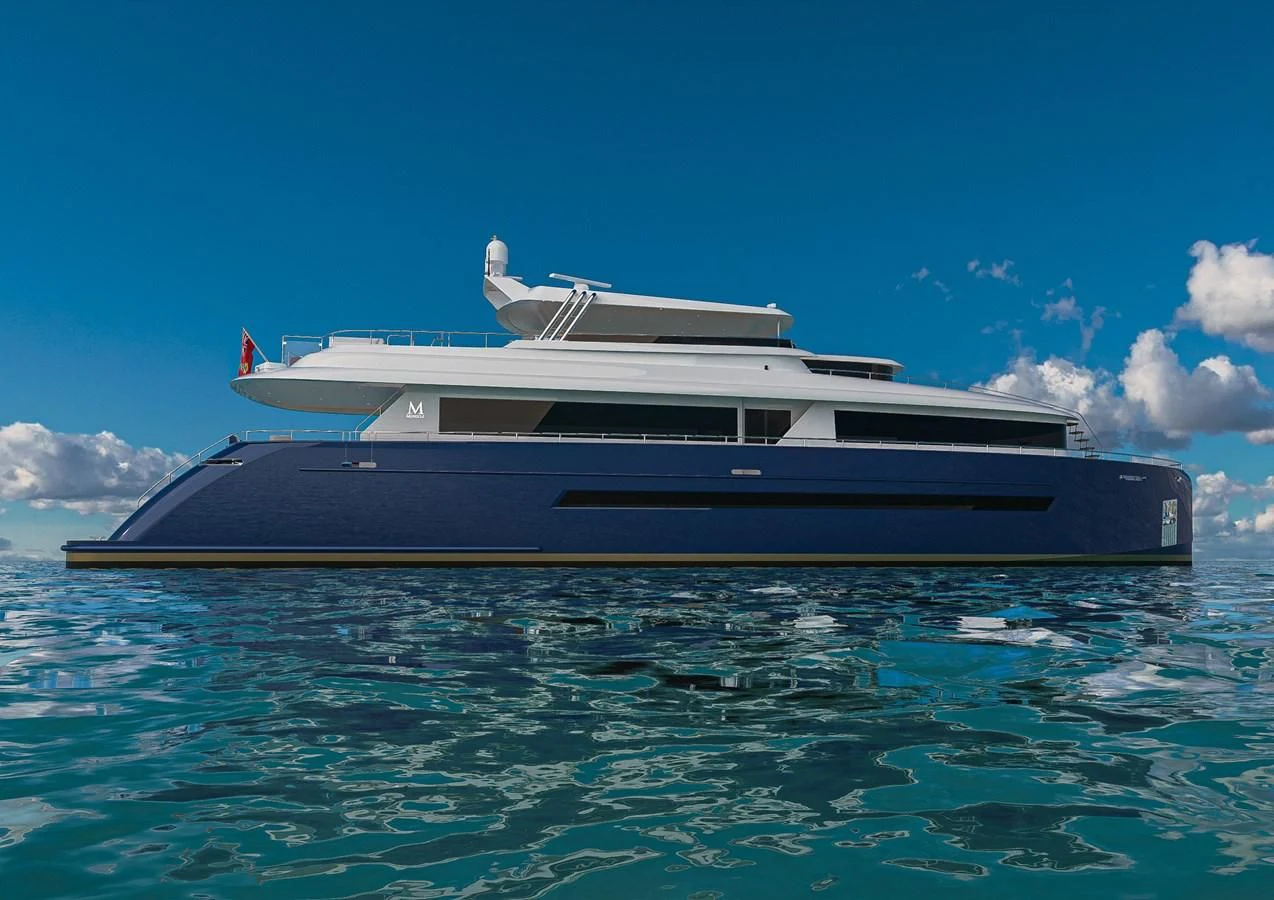 a boat in the water aboard STELLARONE AL108 Yacht for Sale