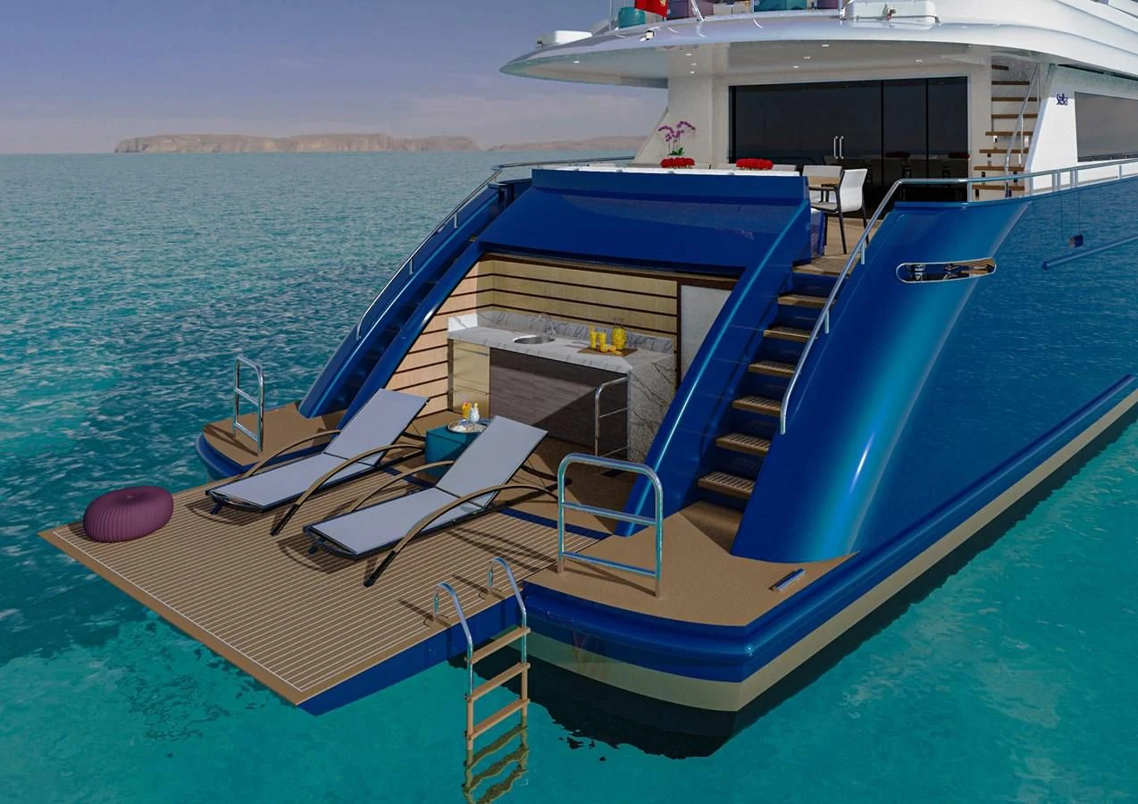 a boat on the water aboard STELLARONE AL108 Yacht for Sale