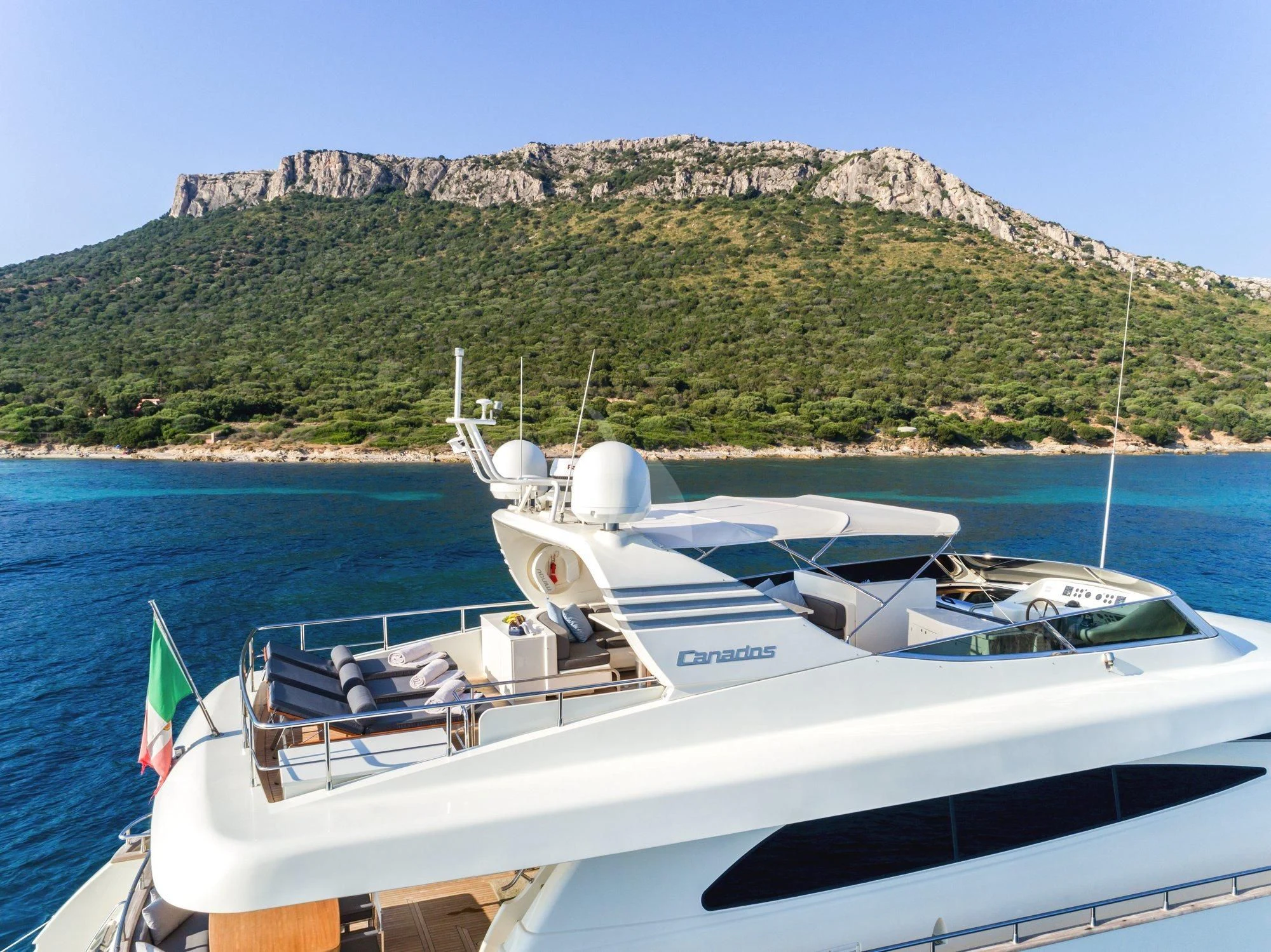 a boat on the water aboard MINOU Yacht for Sale