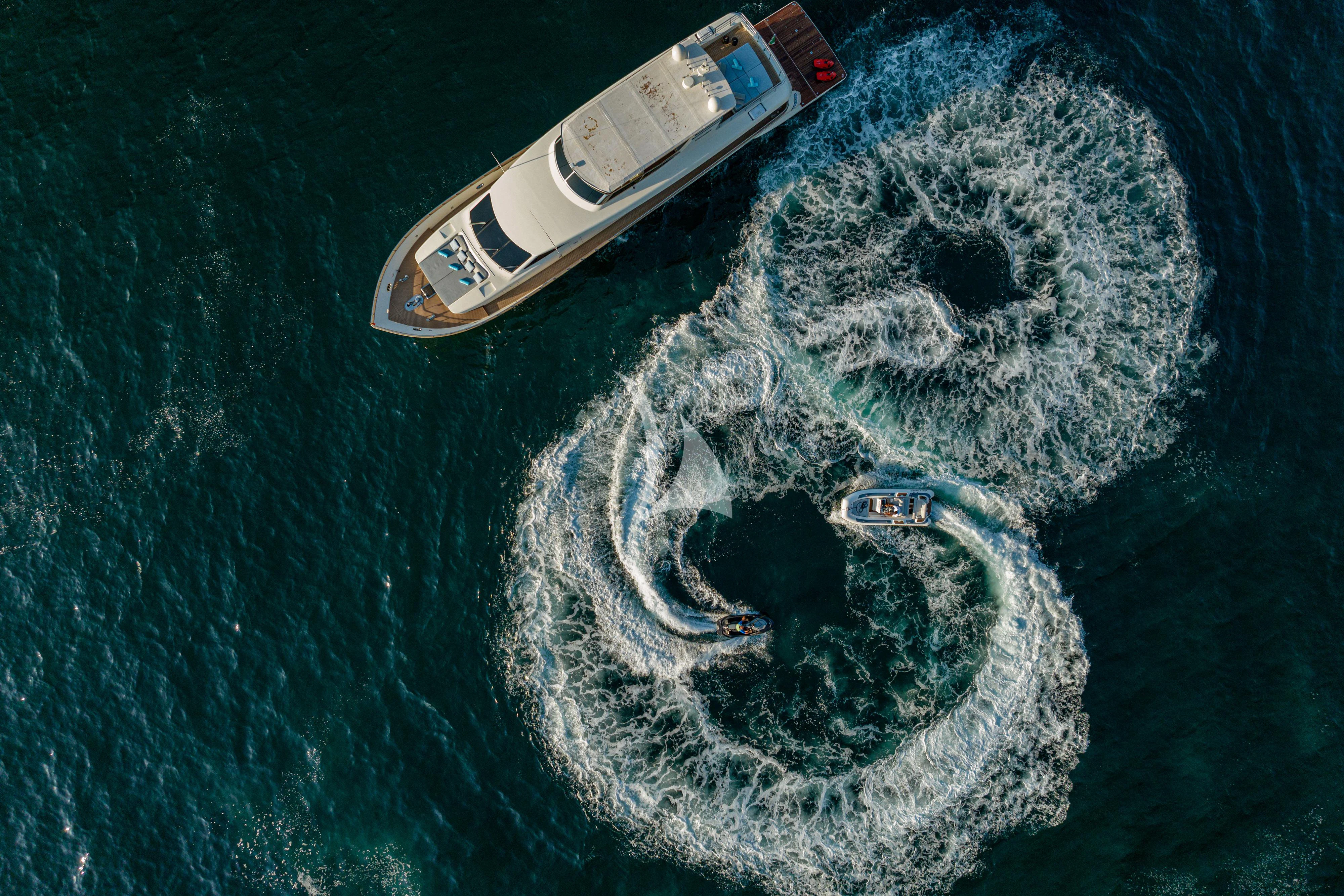 a cell phone on a table aboard MINOU Yacht for Sale