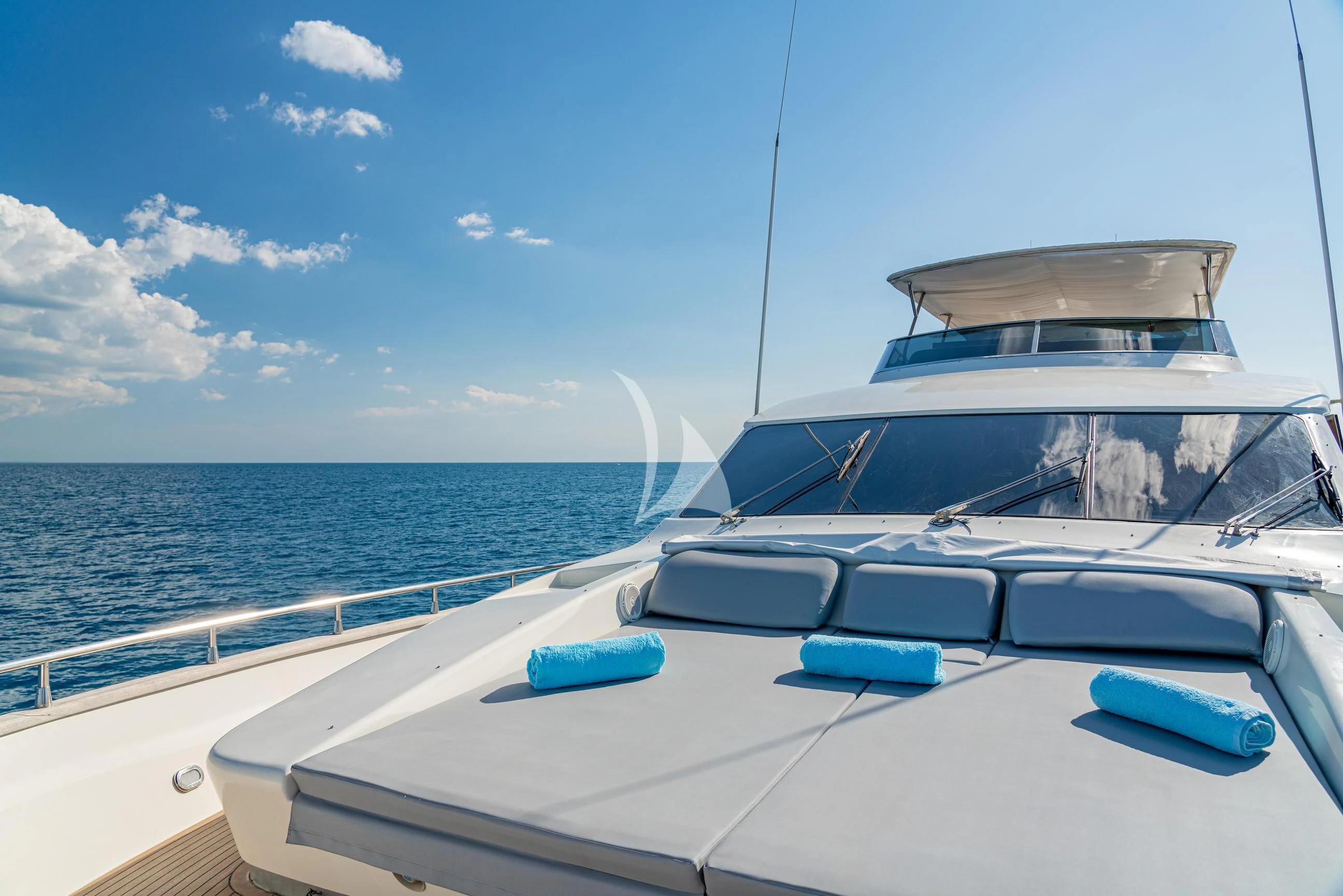 a boat on the water aboard MINOU Yacht for Sale