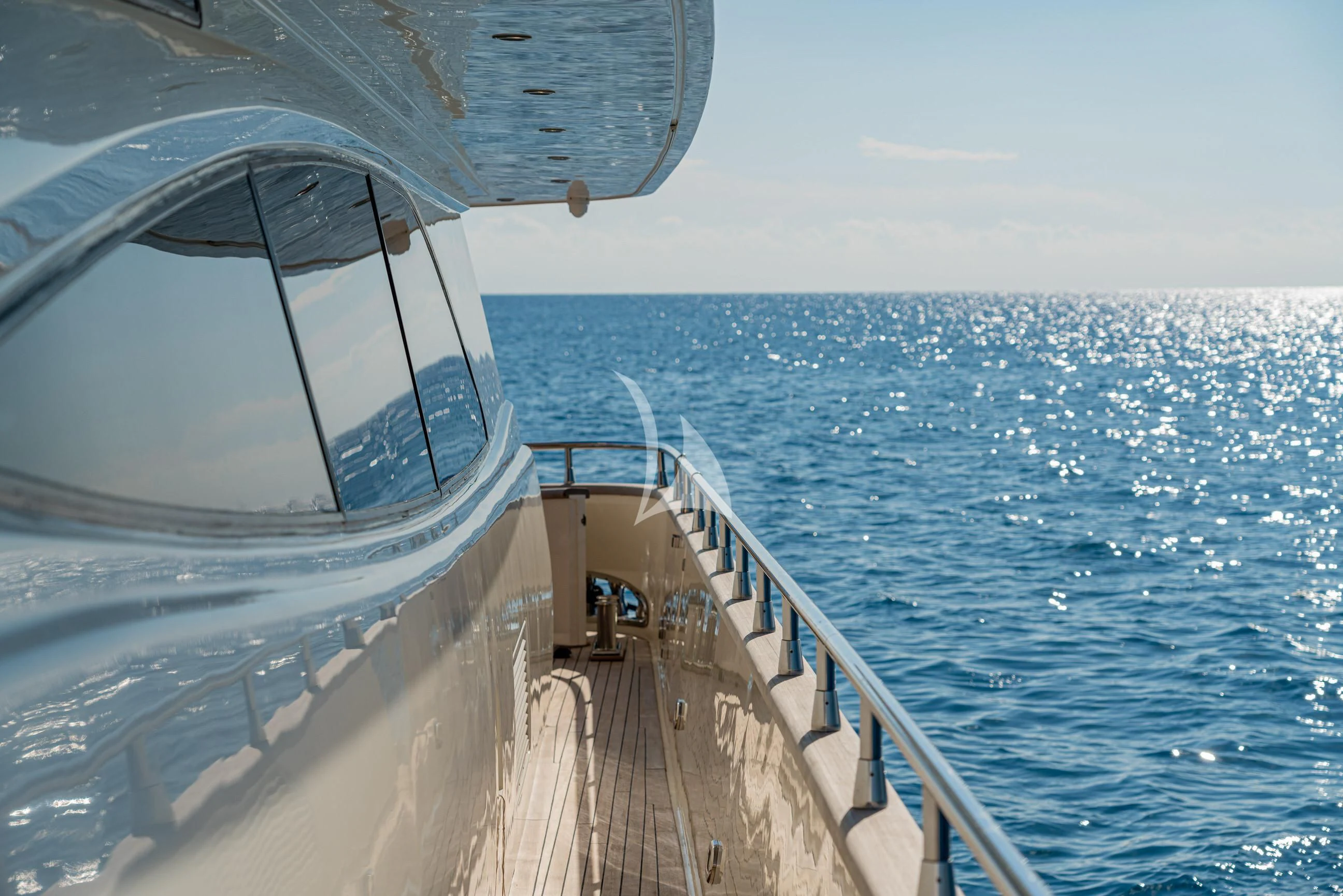 a boat on the water aboard MINOU Yacht for Sale