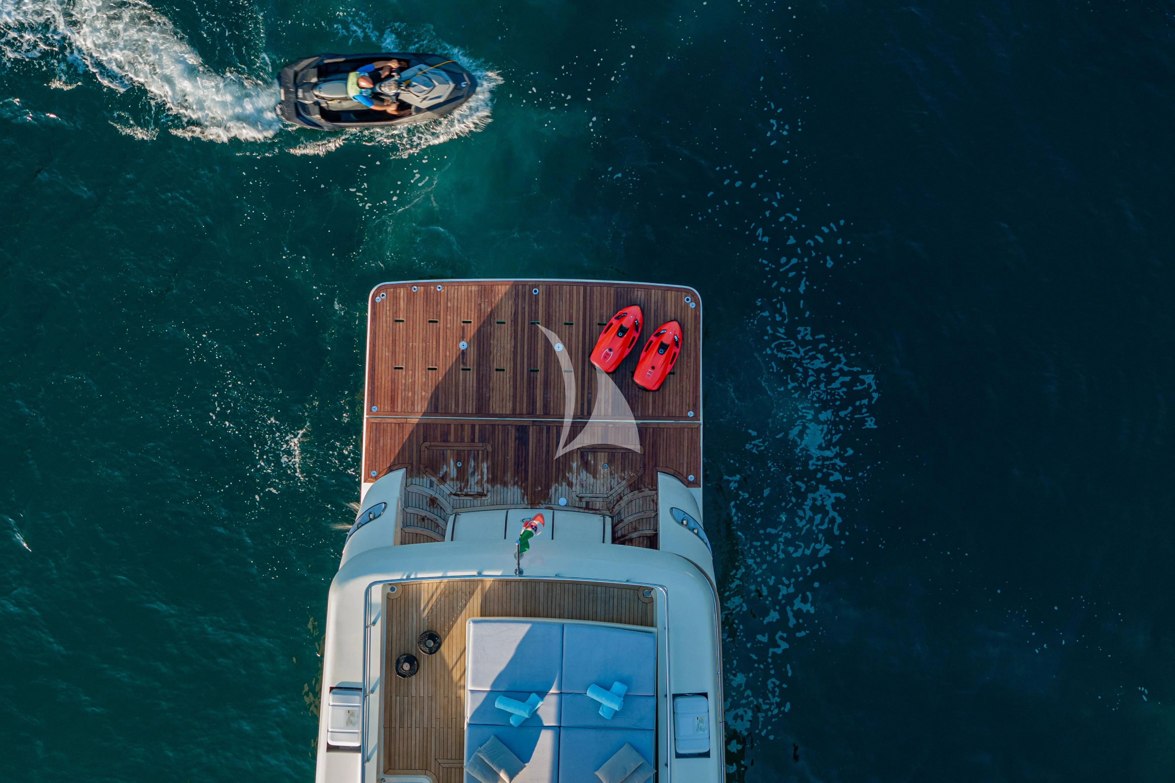 a boat in the water aboard MINOU Yacht for Sale