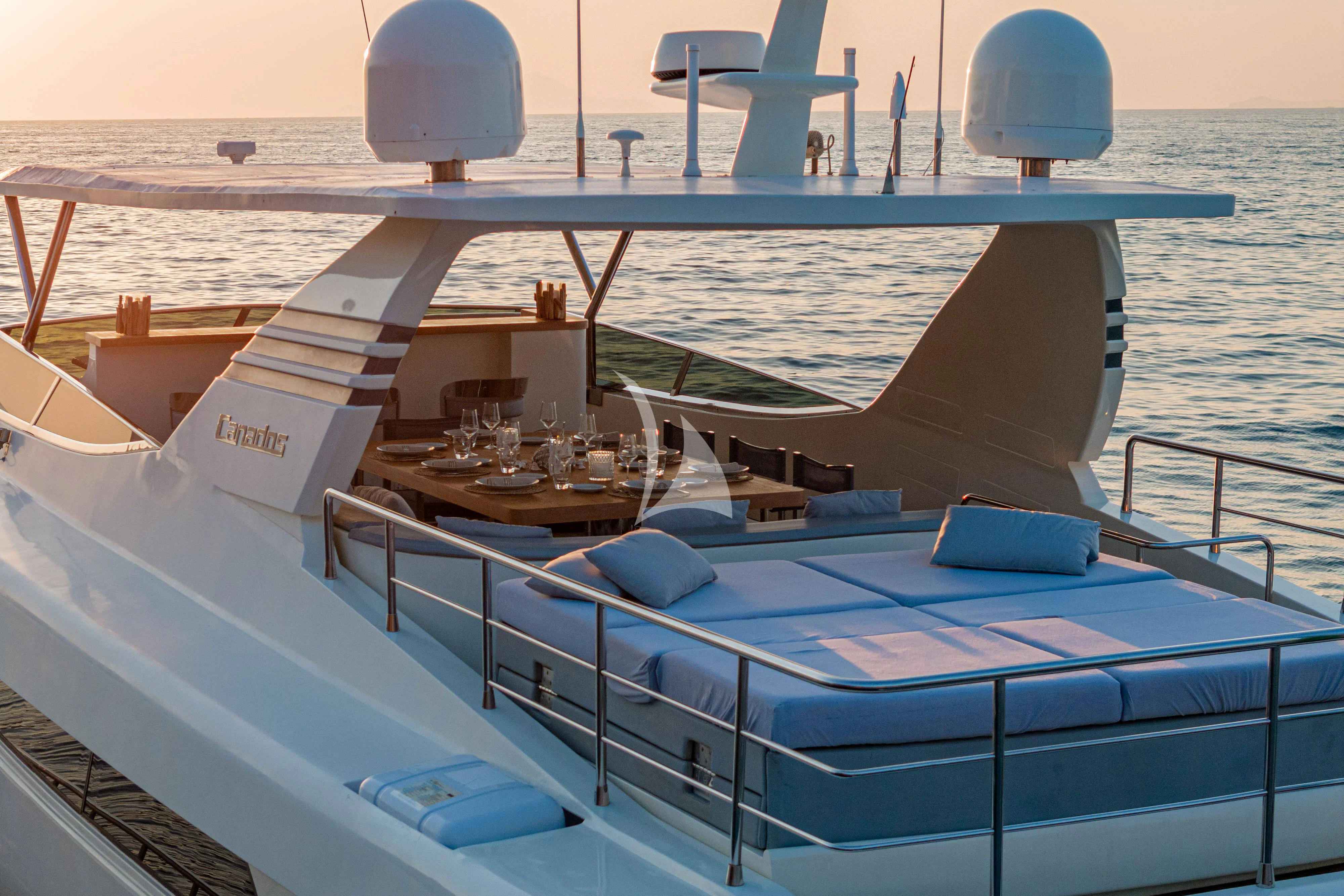 a boat on the water aboard MINOU Yacht for Sale
