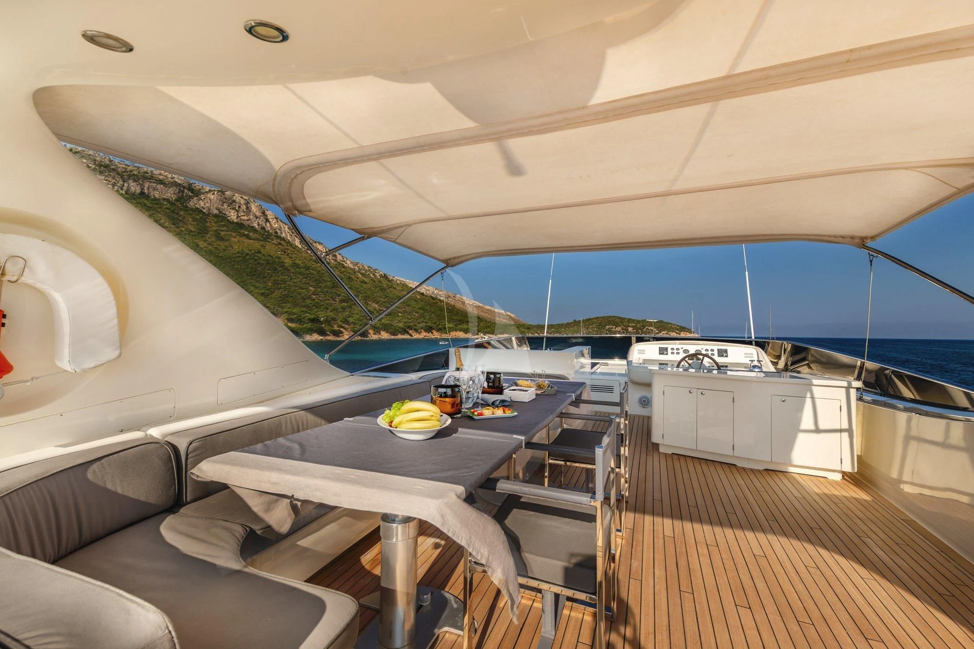 inside of a boat aboard MINOU Yacht for Sale