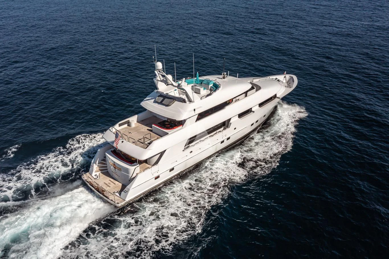 a boat on the water aboard SHOGUN Yacht for Sale