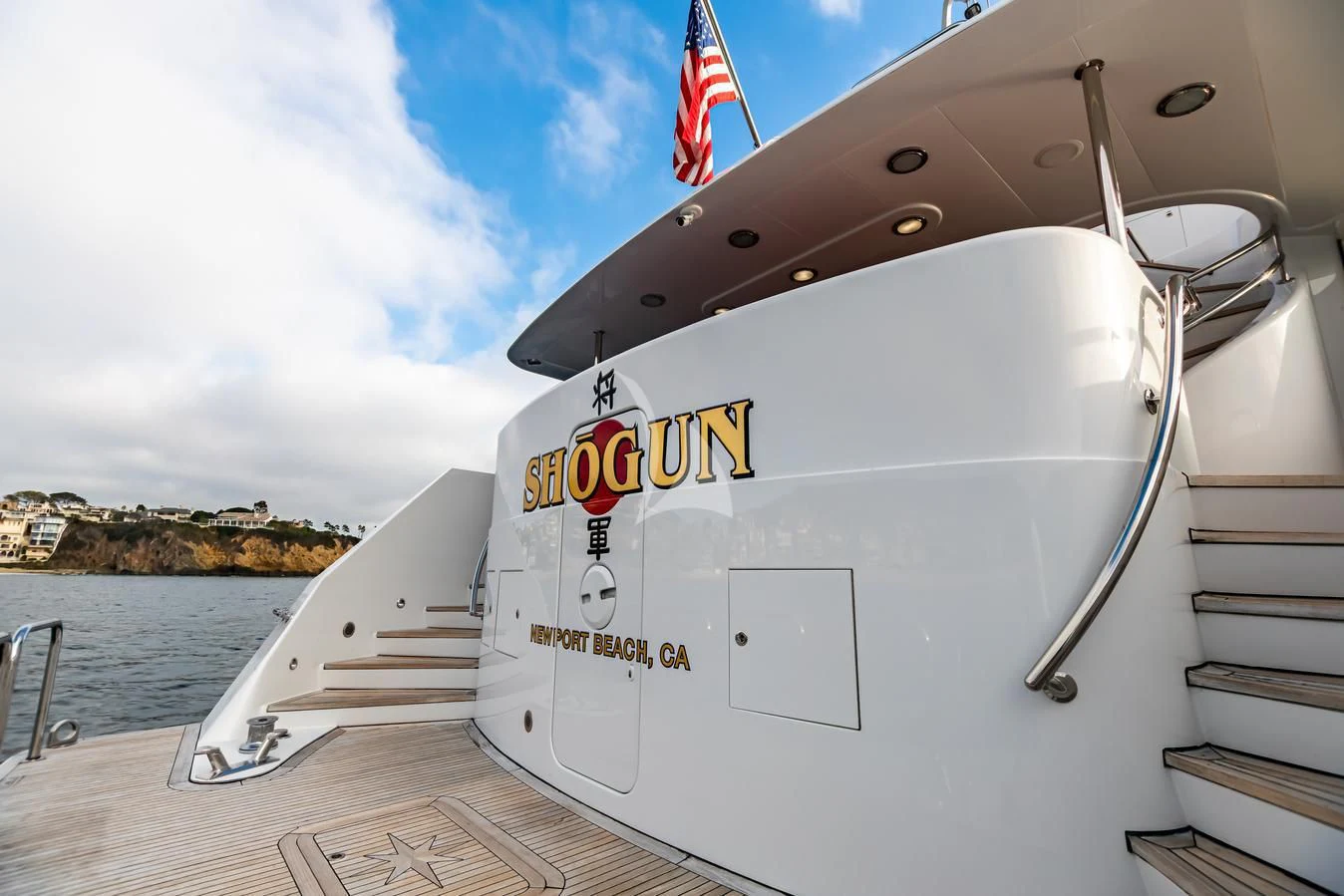 a boat on the water aboard SHOGUN Yacht for Sale