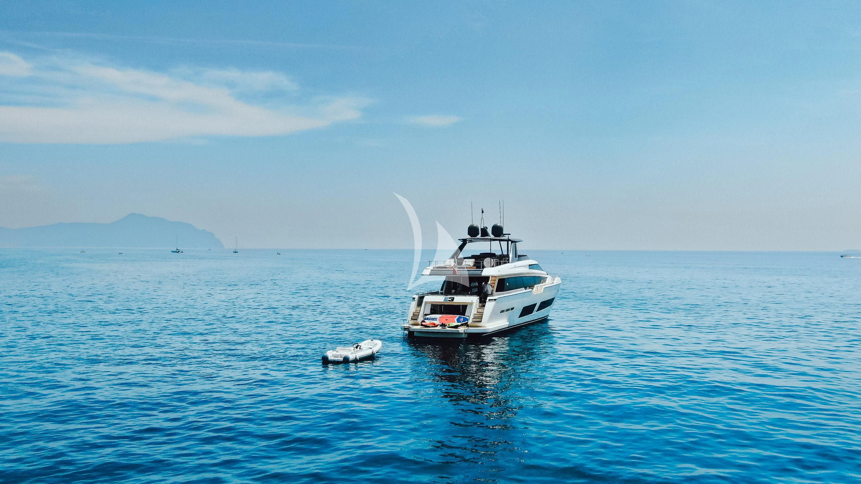 a boat in the water aboard E3 Yacht for Sale