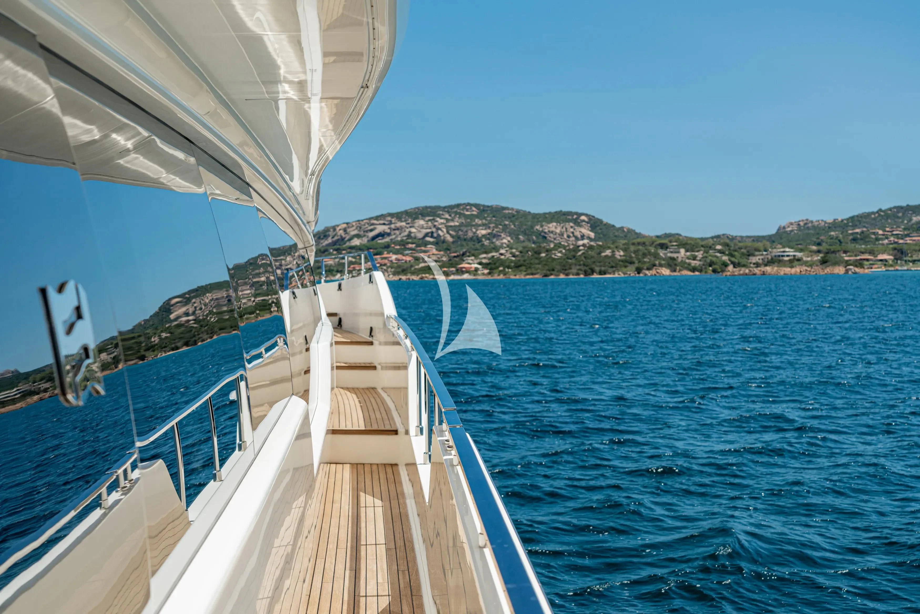 a boat on the water aboard E3 Yacht for Sale