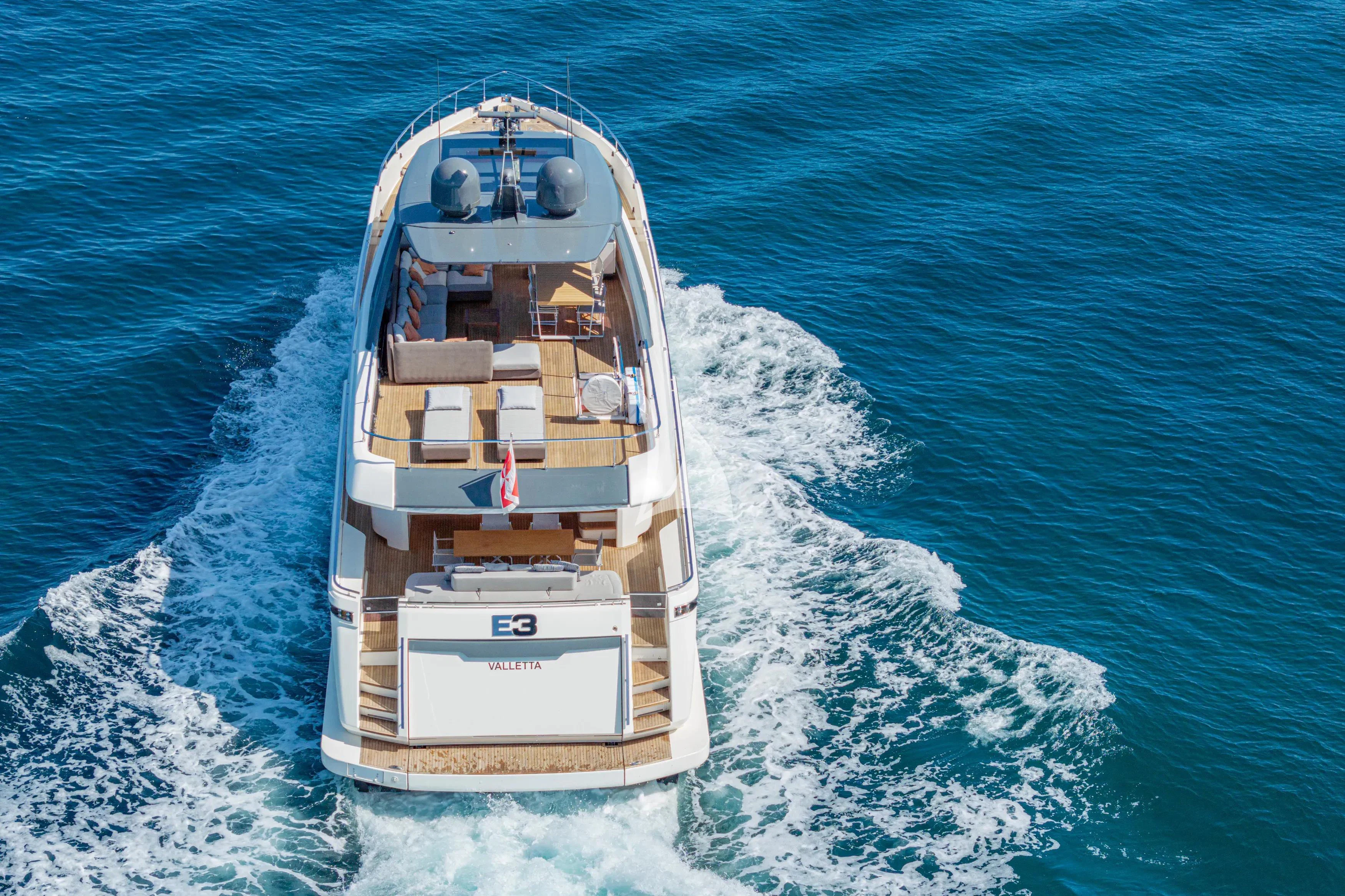 a ship in the water aboard E3 Yacht for Sale