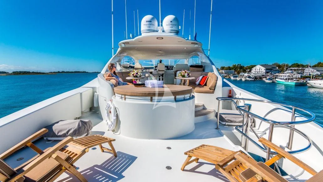 a boat on the water aboard CEDAR ISLAND Yacht for Sale