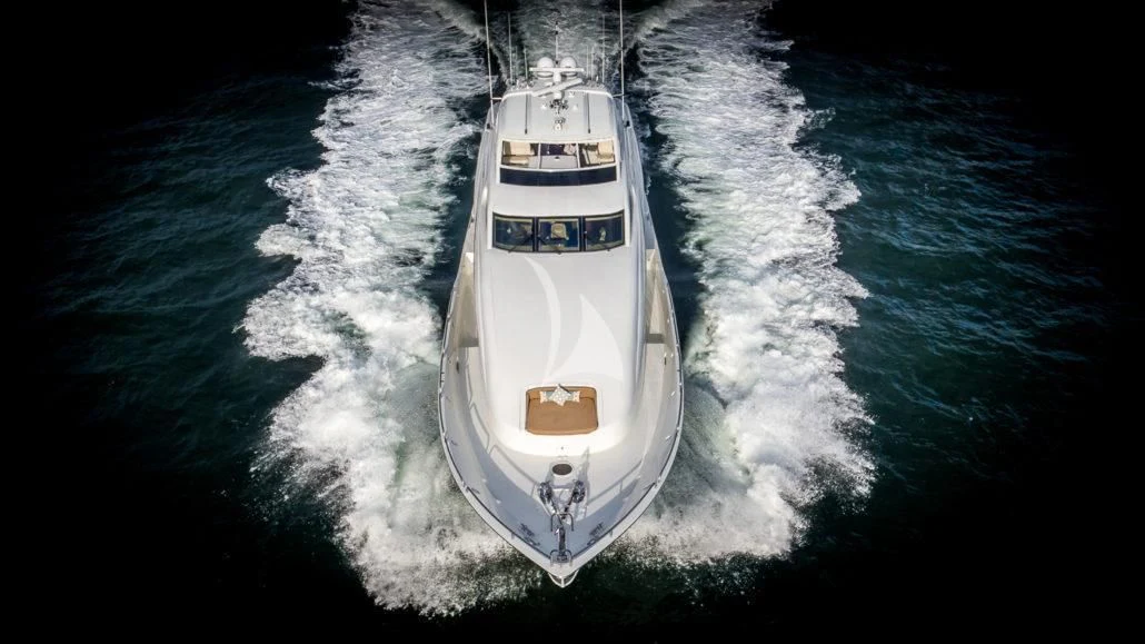 a boat on the water aboard CEDAR ISLAND Yacht for Sale