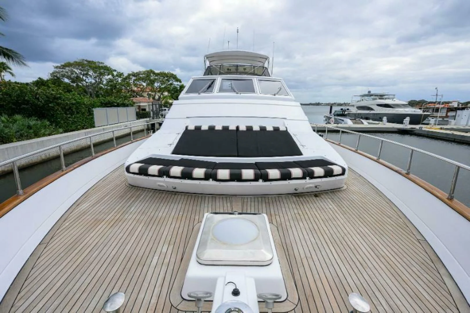 a boat on a deck aboard CIPANGO Yacht for Sale