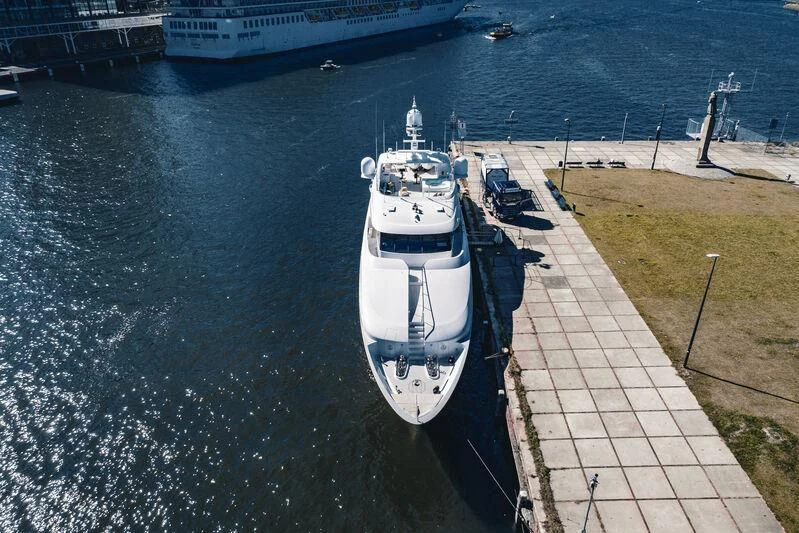 a boat on the water aboard ARCTIC PRIDE II Yacht for Sale