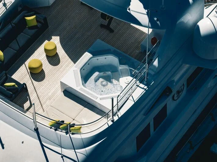 a satellite in space aboard ARCTIC PRIDE II Yacht for Sale