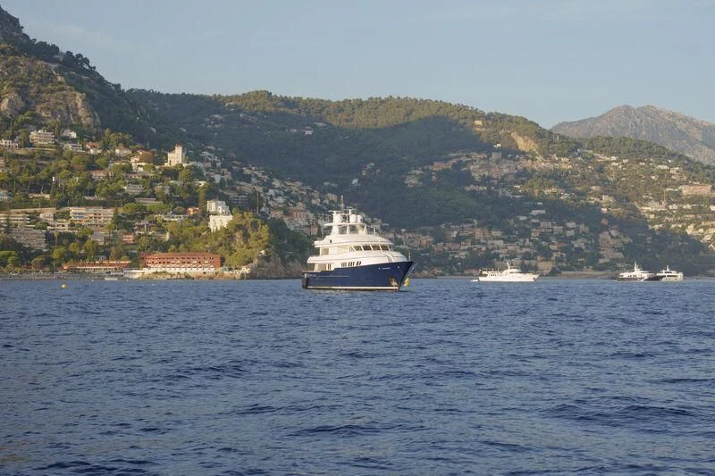 a boat on the water aboard HERCULES Yacht for Sale