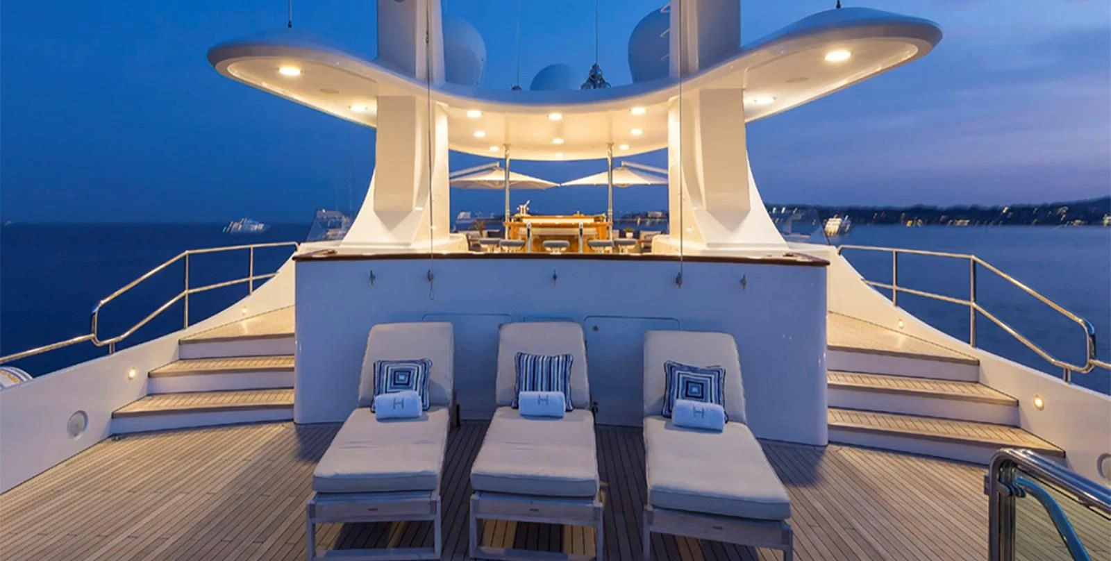 a boat on the water aboard HERCULES Yacht for Sale