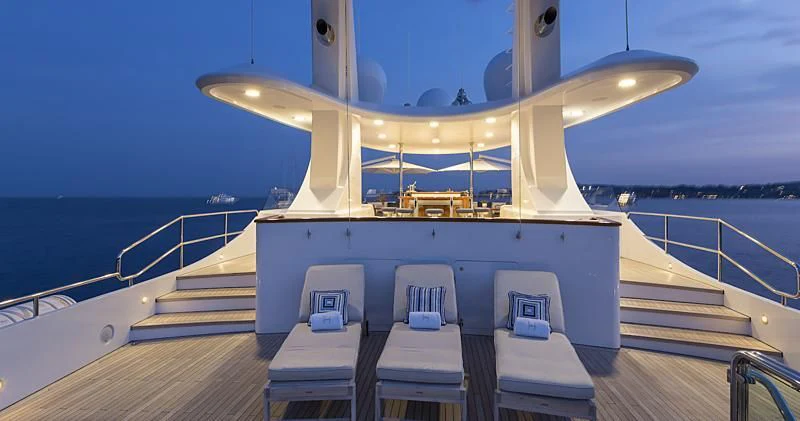 a boat on the water aboard HERCULES Yacht for Sale
