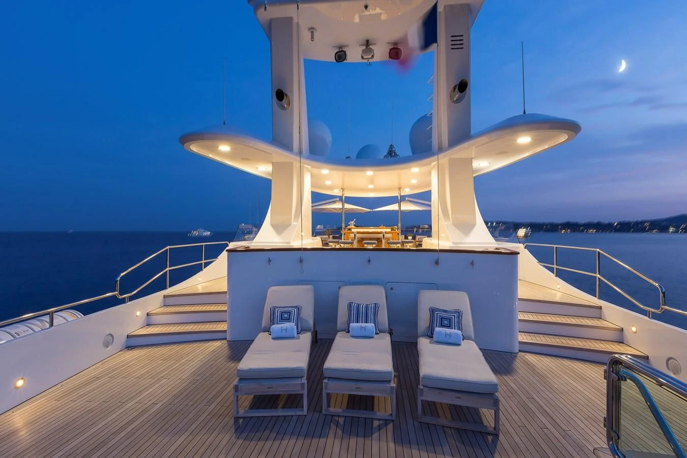 a boat on the water aboard HERCULES Yacht for Sale