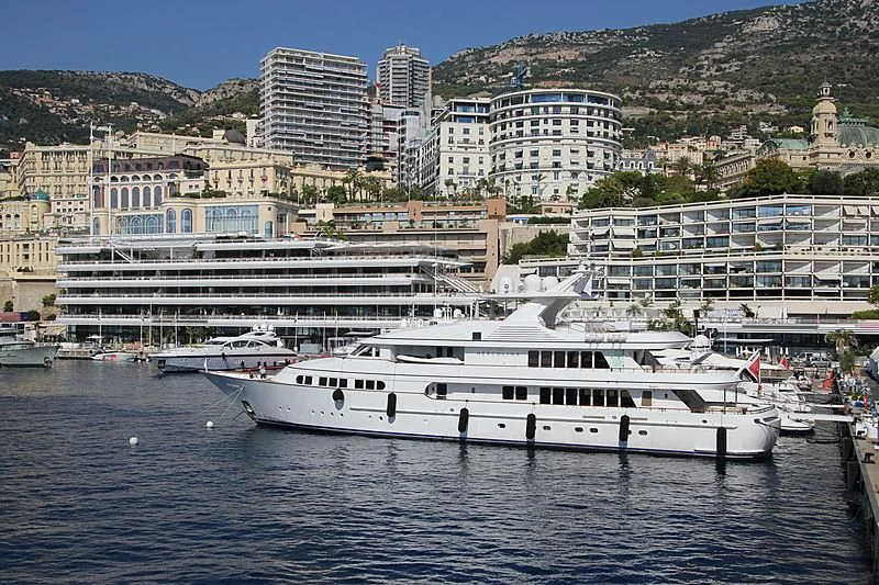 a white boat in the water aboard HERCULES Yacht for Sale