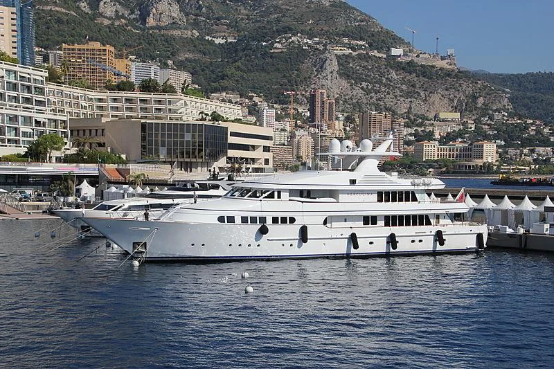 a boat in the water aboard HERCULES Yacht for Sale