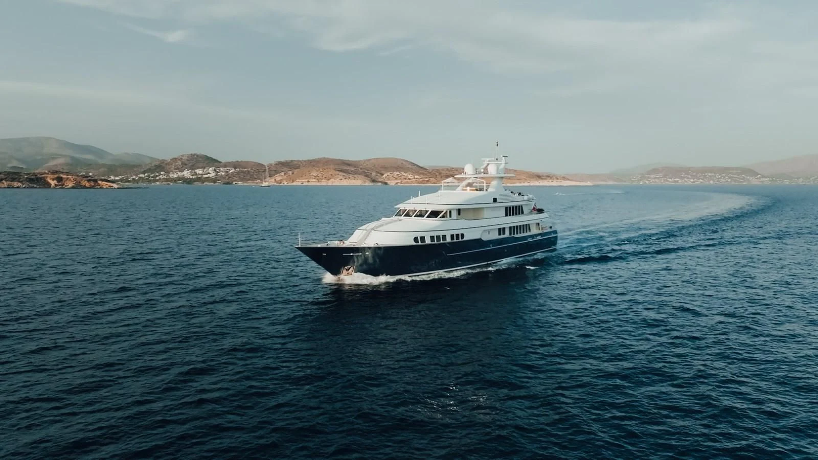 a boat in the water aboard HERCULES Yacht for Sale
