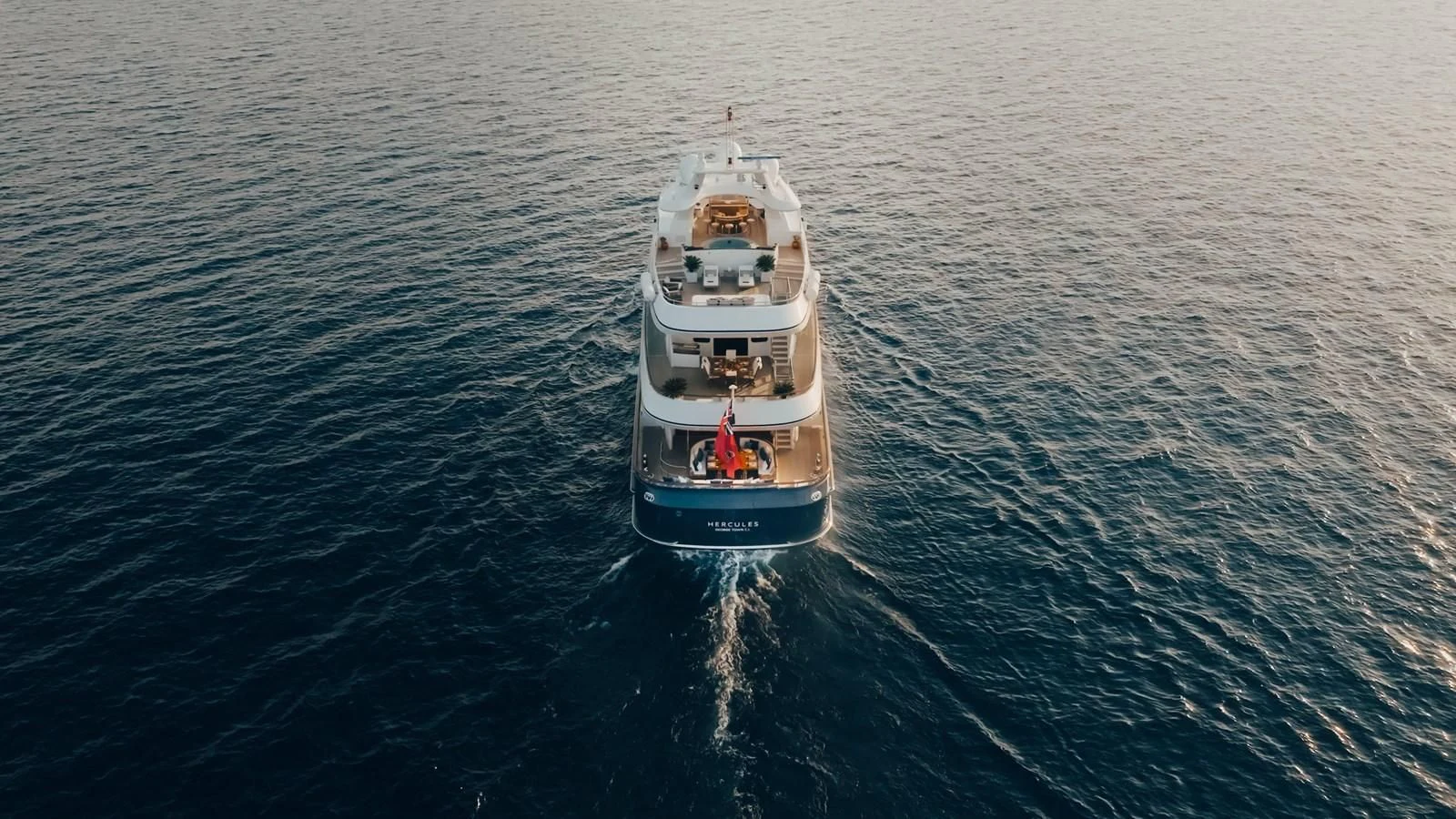 a boat in the water aboard HERCULES Yacht for Sale
