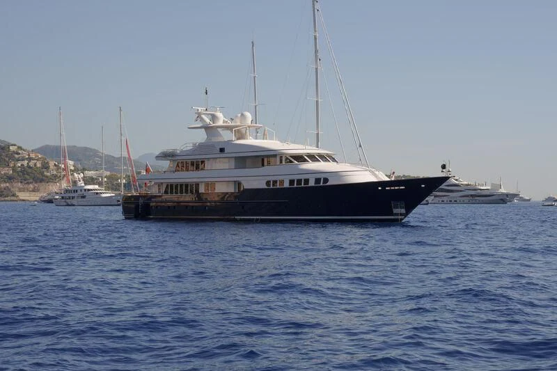 a boat in the water aboard HERCULES Yacht for Sale
