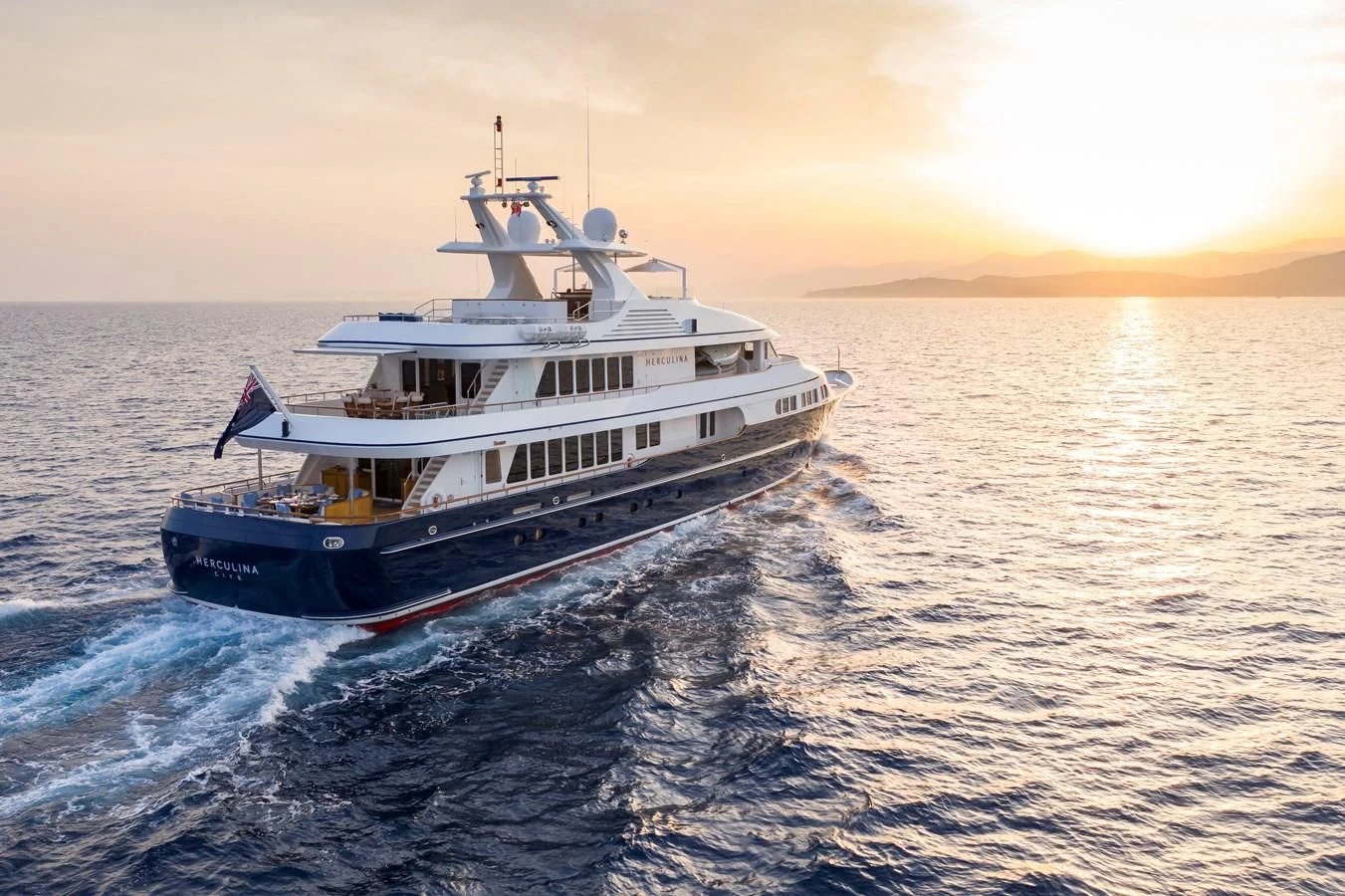 a boat in the water aboard HERCULES Yacht for Sale
