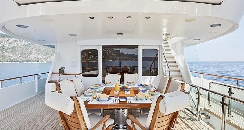 a boat on the water aboard HERCULES Yacht for Sale